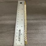 Crystal Gold Tone Tennis Bracelet Photo 2