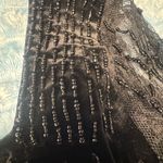 Velvet & Beaded Black Lace Up Women's Built in Corset Top size M Size M Photo 4