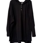 Old Navy Women Size 3X Long Sleeve Hooded Sweater Ribbed Buttons Stretch Preppy Photo 0