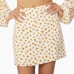 We Wore What Daisies Mini Slip Skirt Ditsy Ivory Photo 0