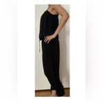 L'Agence L’Agence 100% Silk black jumpsuit in size 1 Photo 6