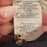 Maeve Anthro Navy Blue Cold Open Off-Shoulder Long Sleeve Blouse Top Size 2 Photo 8