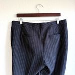 Ann Taylor Womens Pants Navy Blue Devon Fit Pinstripe Career Slacks Size 12 Photo 3