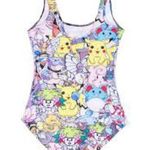 Pokémon Pikachu All Over Print Bodysuit Bathing Suit Character Photo 1