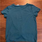 Hippie Rose Nwt Teal Tie Front Short Sleeve T-Shirt Photo 3