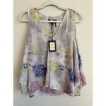 DKNY  Asymmetrical Graffiti Print Sleeveless Top Women's Size Medium NEW Artsy Photo 6