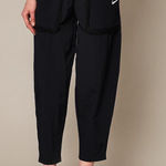 Nike NWT Black Faux Fur High Rise Loose Fit Pants Size Medium Photo 0
