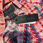 Gracia  Aztec Print Long Sleeve Button Down Top, Size L New w/Tag $92 Photo 9