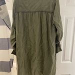 easel  shirt dress pockets army green small 100% tencel Photo 1