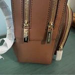 Michael Kors  Jaycee‎ Medium Backpack Brown Signature MK Logo Leather Trim Photo 6