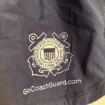 Coast Guard Work Out Shorts Blue Lined Photo 2