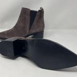 Marc Fisher Yale Chelsea Booties 7 Brown Leather Suede Pointed Toe Pull On Photo 3