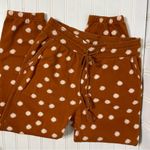 Anthropologie Daily Practice Cinnamon & White Polka Dot Tasseled Joggers 854 Photo 1