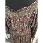 Torrid  Floral Gathered Neckline Dress Print 2X Long sleeve boho Photo 5