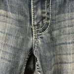 Rue 21 Y2K Twenty One Black  Denim Patchwork Embroidered Low Rise Blue Jeans 5/6R Photo 8