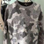 Athleta  Women's Gray Alpaca Merino Wool Undercover Camo Pullover Sweater Small Photo 0