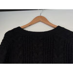 Jenni Kayne Cocoon Cable KNIT Black Wool Cardigan Women’s XS Oversized Luxury Photo 8