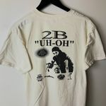 Vintage Y2K 2B Dedication Uh Oh Rap Tee Shirt White Graphic Tee Cotton Solid Size L Photo 14