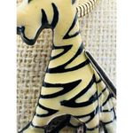 Vintage Necklace Eisenberg‎ Tiger Cat Black White Enamel Pendant Artist Series Photo 8