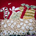 Vintage BonWorth Christmas ugly sweater, 3D, Santa‎ Clause, cardinal, M Red Size M Photo 9