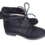 Michael Kors Kors Black Leather Peter Pan Moto Boots Photo 4