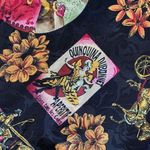 Vintage 90s Sport Jacket Black Yellow Zip Front Windbreaker Floral Equestrian Black Size undefined Photo 6