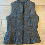 Jessica McClintock Y2K  Millennium 2000 Metallic Sleeveless Top Vest Size 8 Photo 0