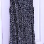 Hilary Radley Navy Blue & White Sleeveless Dress Photo 0