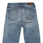 Parker Smith Straight Leg Jeans Raw Hem Women's Size 4 Medium Wash Stretch Photo 4