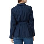Eloquii JASON WU x  Pinstripe Belted Blazer Navy Blue size 18 Workwear Office Photo 1