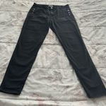 Elan black high rise stretch buttons detailing jeans, size M Y2K biker grunge Photo 10