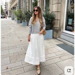 Theory NEW  Easy Midi Skirt White City Poplin Photo 4