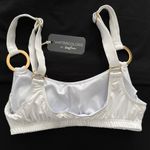 NWT Kenny Flowers the Santorini gold ring white sporty bikini top small Photo 5