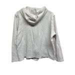 Studio Works  Womens XL Pink Seersucker Textured Hooded Zip Up Jacket Photo 3