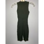 Naked Wardrobe  Women's XS One Piece Romper Olive Green Stretch Sleeveless NWOT Photo 2