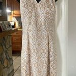 Jones New York Cream Halter Sundress Wedding Guest Photo 0