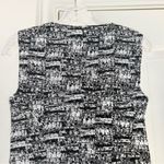 Diane Von Furstenberg  Jaelyn Sleeveless Flutter Dress Black White Photo 5