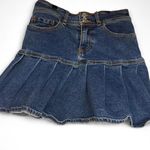Wild Fable  size 2 Y2K style navy blue denim mini skirt with pleats Photo 2