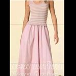 Taylor Poplin/knit Midi Dress Pink Small Photo 2