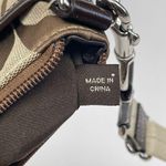 Coach Brown Signature Jacquard Stripe Crossbody Bag Purse Adjustable Strap Photo 6