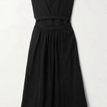 Apiece Apart Marietta Cutout Seersucker Midi Asymmetrical Dress Coconut Girl 2X Photo 1