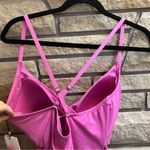 CALIA Women's Tie Front One Piece Swimsuit Pink Geranium Purple 14 NWT Barbie Photo 6