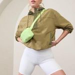 Athleta New L Cascade Cargo Terry Sweatshirt Large Olive Branch Green Photo 0