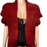 Pulp short sleeve open front cardigan pomegranate sweater M Red Size M Photo 4
