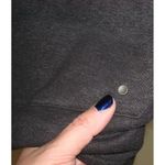 prAna NWT New Womens M Cozy Up Poncho Charcoal Heather Dark Gray Pocket Photo 4