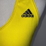 Adidas  Canary Yellow Razorback Womens Athletic Tank M Photo 3