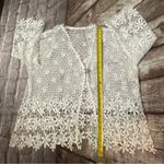 White Floral Lace Cardigan Beach Coverup Summer Spring Tomatogirl Cottagecore Photo 5
