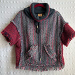 Tory Burch  Wool Blend Tweed Color Block Turtle Neck Short‎ Sleeve Sweater Sz S Photo 0