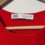 ZARA Knit Sleeveless Top Gold Buttons Size Large Photo 3