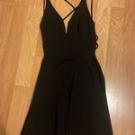 Lulus Believe in Love Black Backless Skater Dress Photo 0